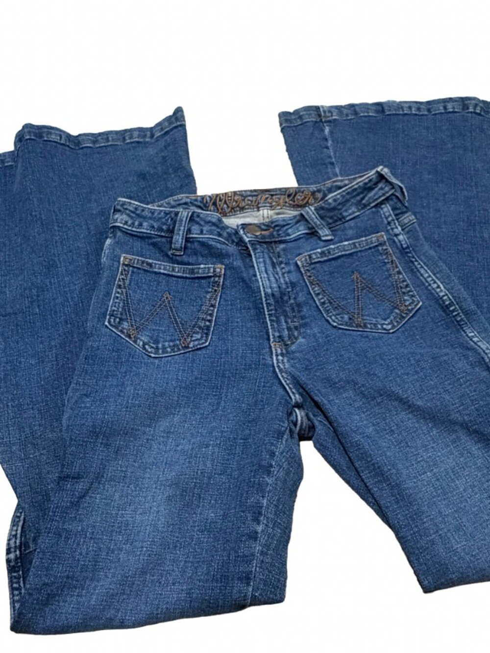 Wrangler 75th Anniversary Mega Flare Bell Bottom Jeans - 26  Patch Pockets